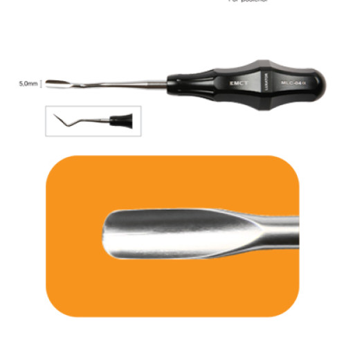 MLC-04 Люксатор Power Grip С04 Bein, изогнутый вверх, для дистальных и проксимальных сторон премоляров и моляров, ширина 5 мм. МСТ
