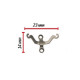 PM-01-02 Пластина титановая ортодонтическая нёбная для ретракции передних зубов в язычную сторону или для дистализации верхних моляров. МСТ