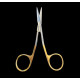 Ножницы ZL-02-478-12, Scissor Straight Double (золото) 11.5 см