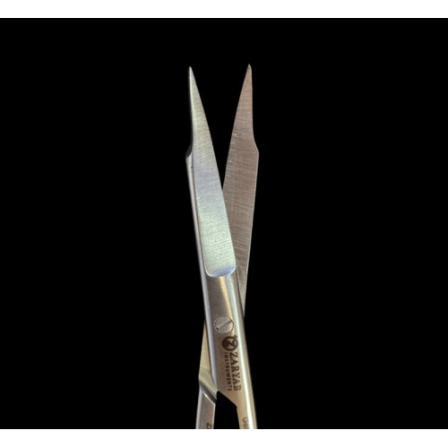 Ножницы ZL-1025-SB, Goldman Blue Titanium изогнутые 13.5 см