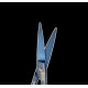 Ножницы ZL-1027 S-BLU, синие прямые 11.5 см