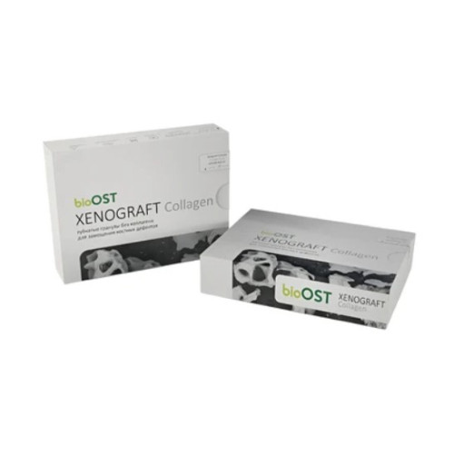 BioOST XENOGRAFT Collagen - губчатые костные гранулы с коллагеном, размер 0.25-1.0 мм, объем 3.0 сс, XCol-1-3
