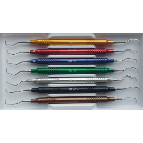 GSH-7 Набор кюрет Gracey Silver Handle 7