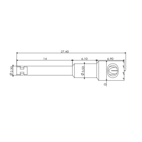 SBE-02-10 (DMA-4.0) Фреза маркер диаметра (Diameter Marker), ∅4.0 мм. МСТ